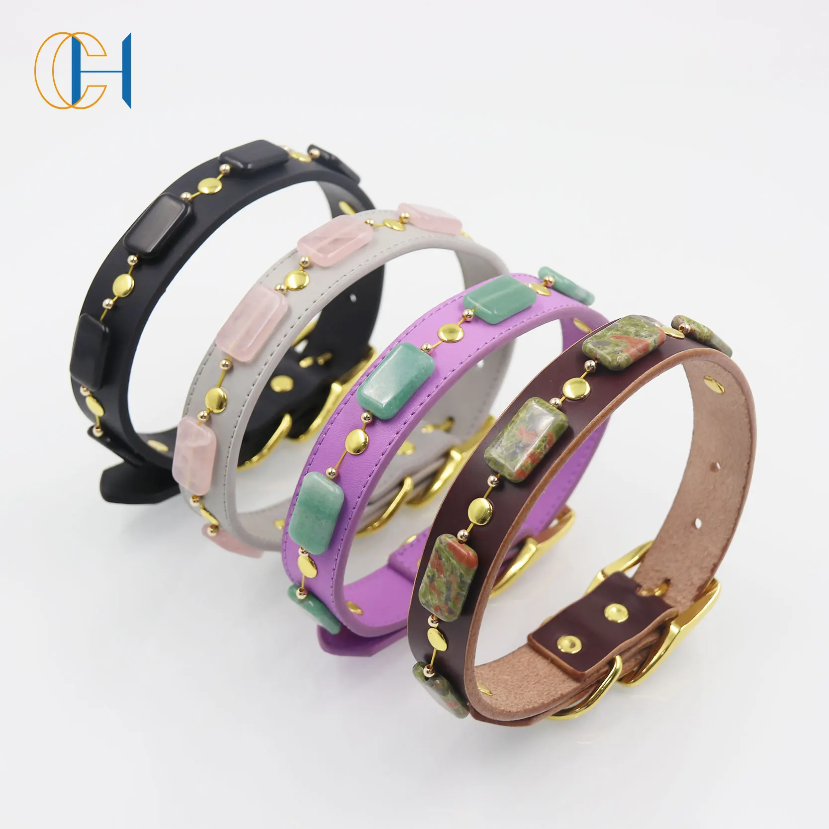 New Design Custom Comfortable Soft Leather Personalized Dog Pet Collars