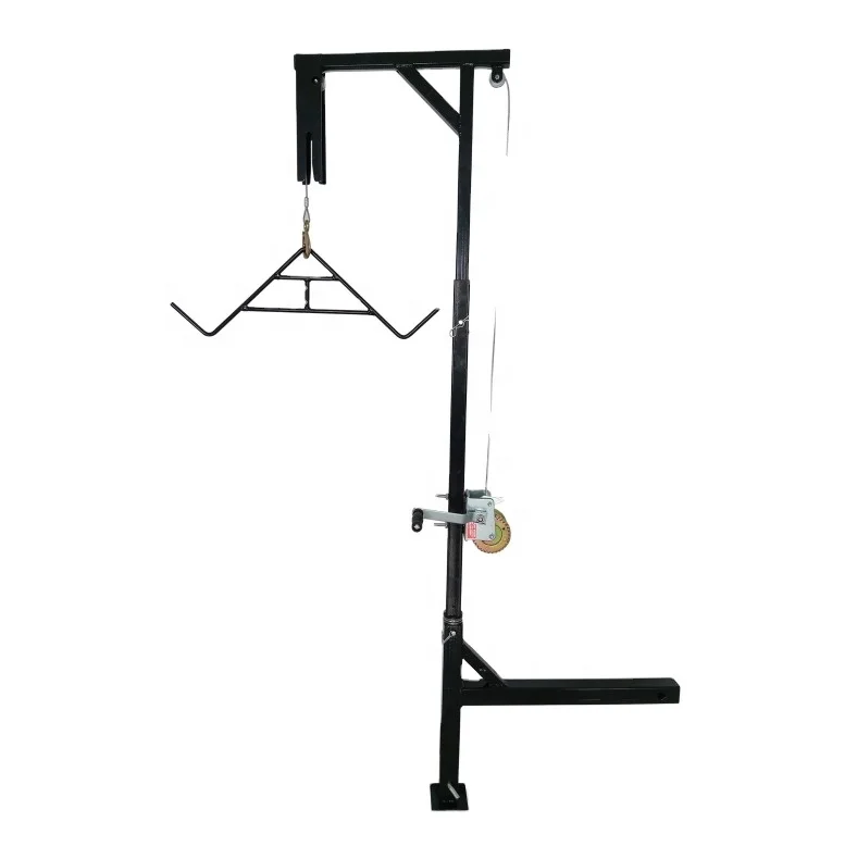 Truck Hitch Mounted Deer Game Hunting Hoist Winch Lift with Complete Kit