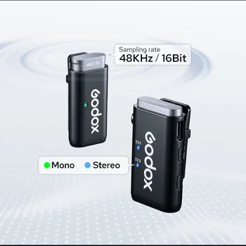 Smart Noise Reduction Mini 2Pack Godox Wec Wireless Lavalier Microphone System detail image