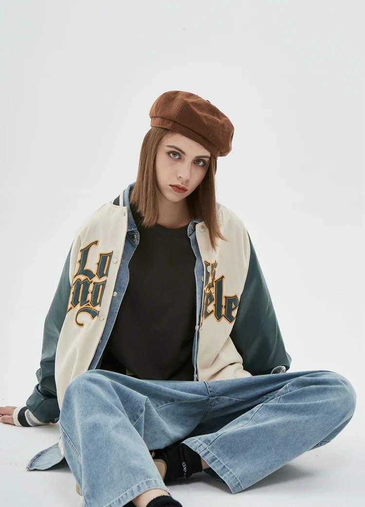 Men's Baseball Uniform Jacket Long-sleeved Embroidered Autumn_voghion.com