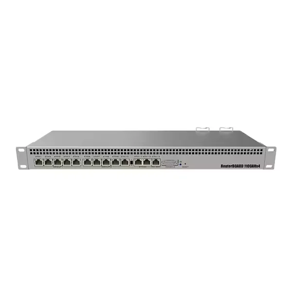 Router 1U rackmount 13x Gigabit, port Ethernet 60GB M.2 drive RB1100x4 ...