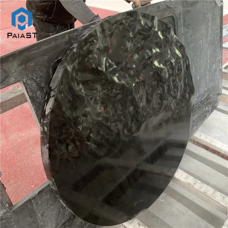 product living room black marble home furniture coffee table-0