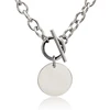 silver round charm