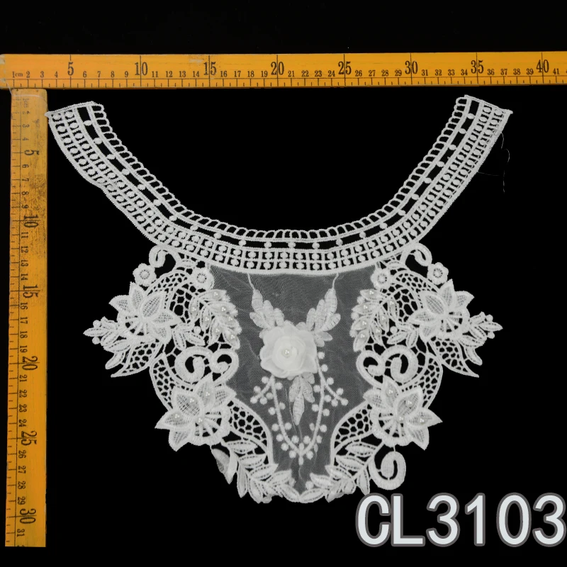 Shop High Quality Antique 3D Embroidery Cotton Floral Lace
