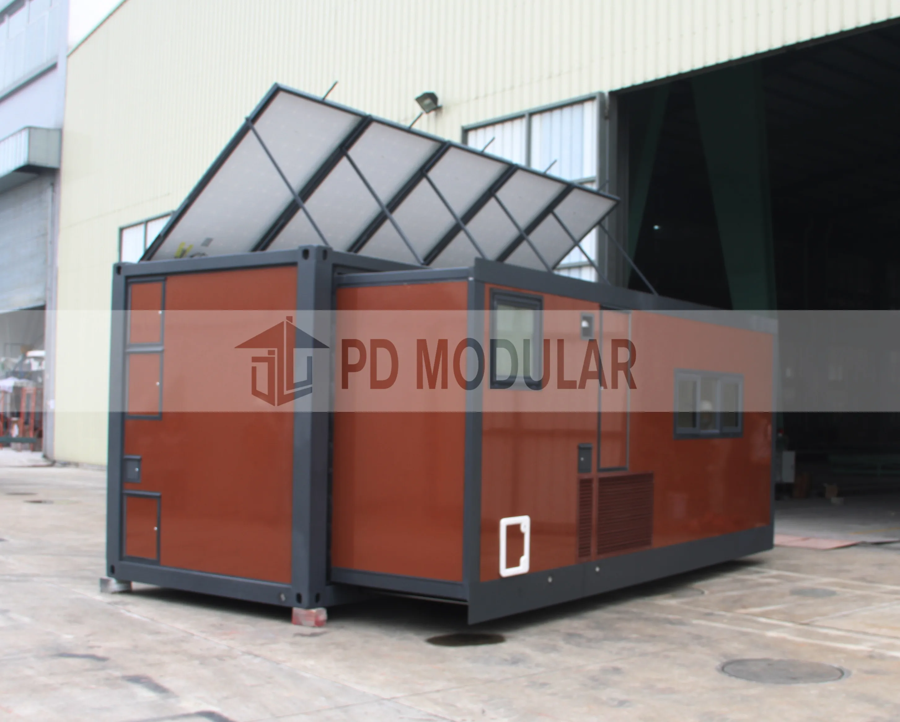 Solar Power Panel Movable Wooden Living Workshop Office Casas Prefabricadas Expandable Shipping Container Apartment Building