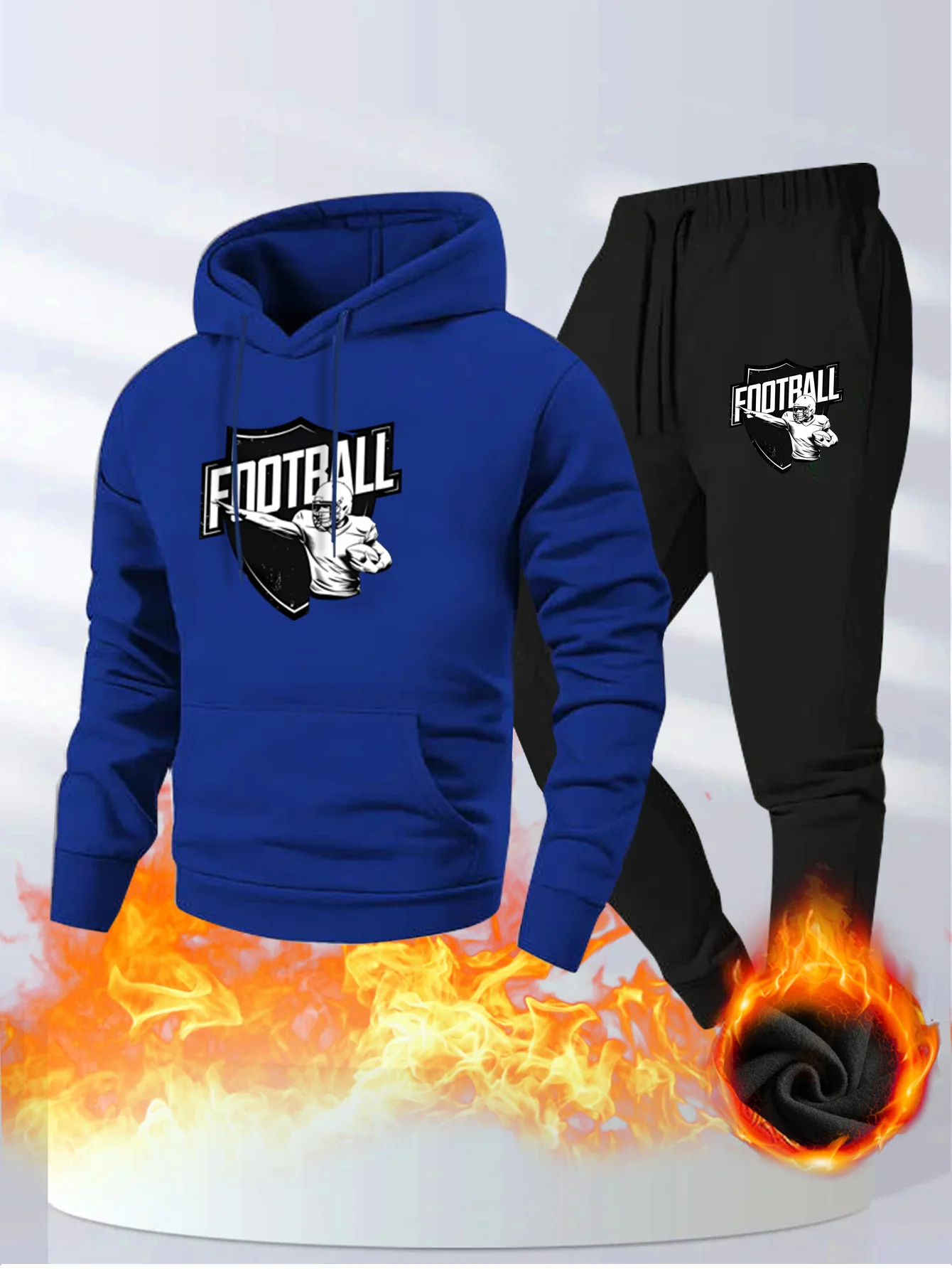 A Complete Set of Casual Sports Suit for Men's Autumn and Winter Cardigans, Hoodies, and aperçu 3