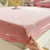 Pink Paw Pattern Bed Sheet