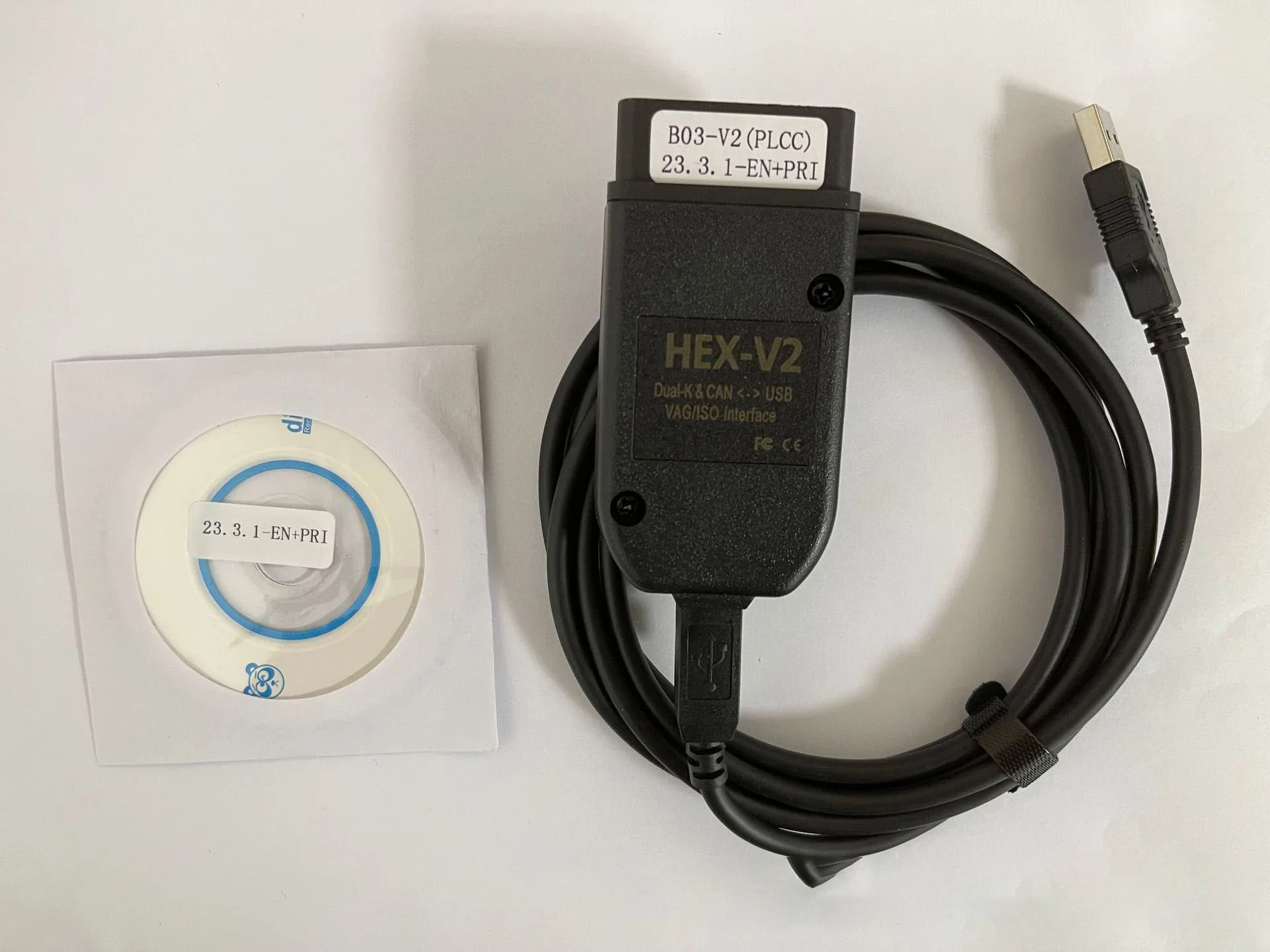 HEX V2 VAG V25.3 V24.7 VCDS 5053 AT162+FT232 for Volkswagen Audi and More