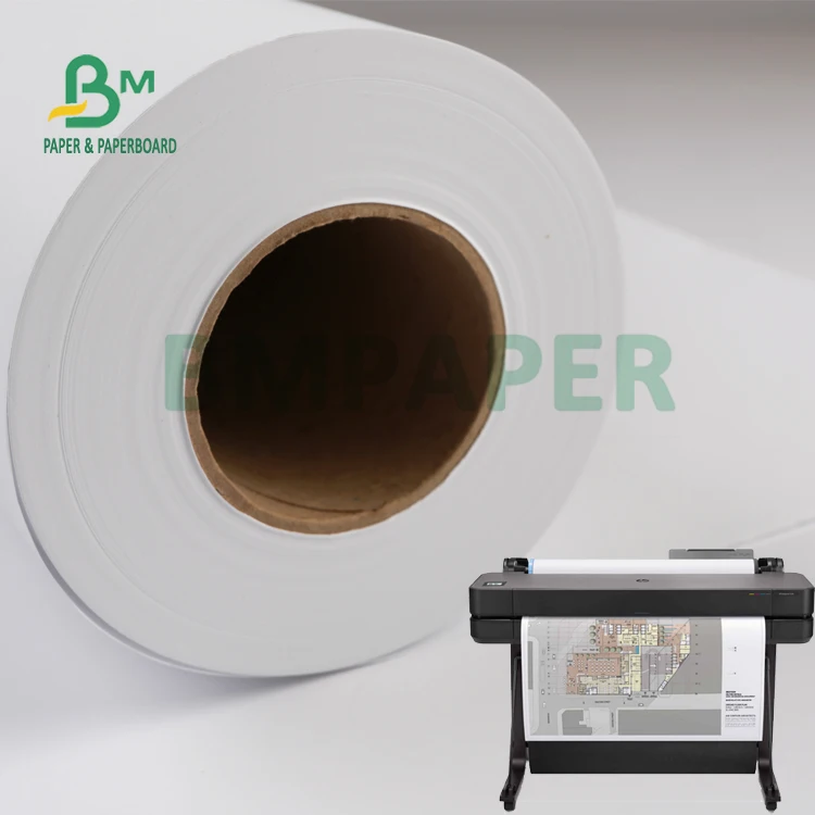 20 Hp Wide Format Plotter Bond Cad Paper For Engineering 24 Inch X