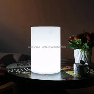 Rechargeable Wireless Multi-color Cylinder Led Light Indoor Floor Lamp for Home Bedroom Living Room