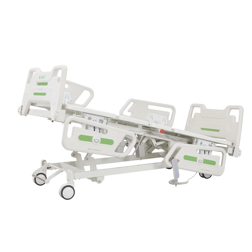 Five Function Stainless Steel Modern Adjustable Electric Hospital Medical Bed-CPR Mode Nursing Equipment Central Brake System 6