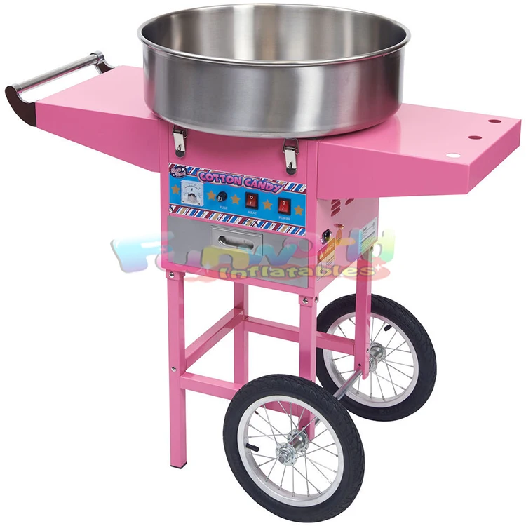 Commercial cotton candy sugar floss machine pink home cotton candyfloss sugar maker cotton candy machine