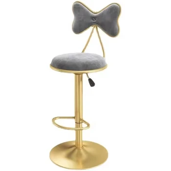 Salon Modern Bar Chairs Bedroom Adjustable Living Room Luxury Bar Stools Metal Minimalist Silla Alta Para Barra Home Furniture