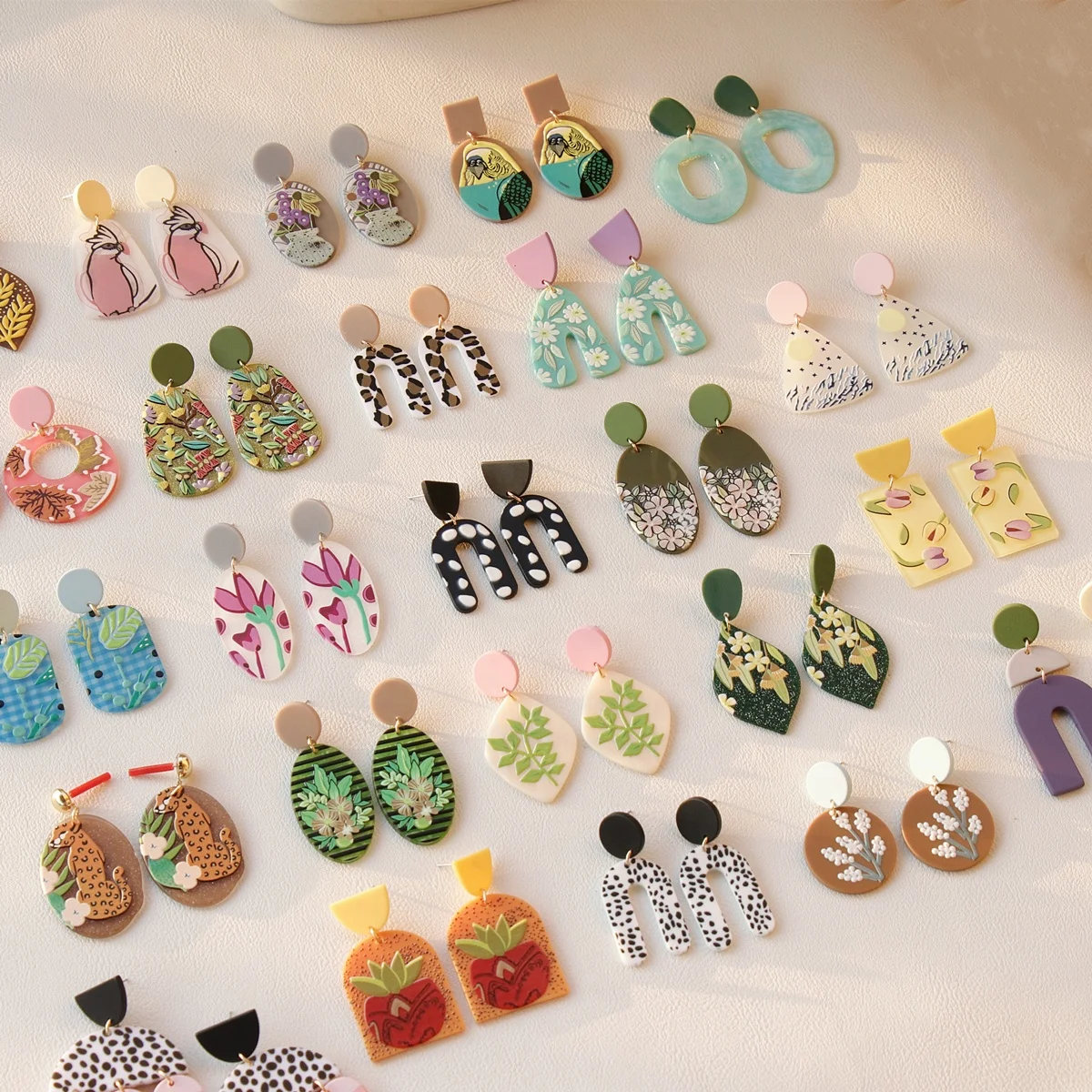 cute acrylic earrings