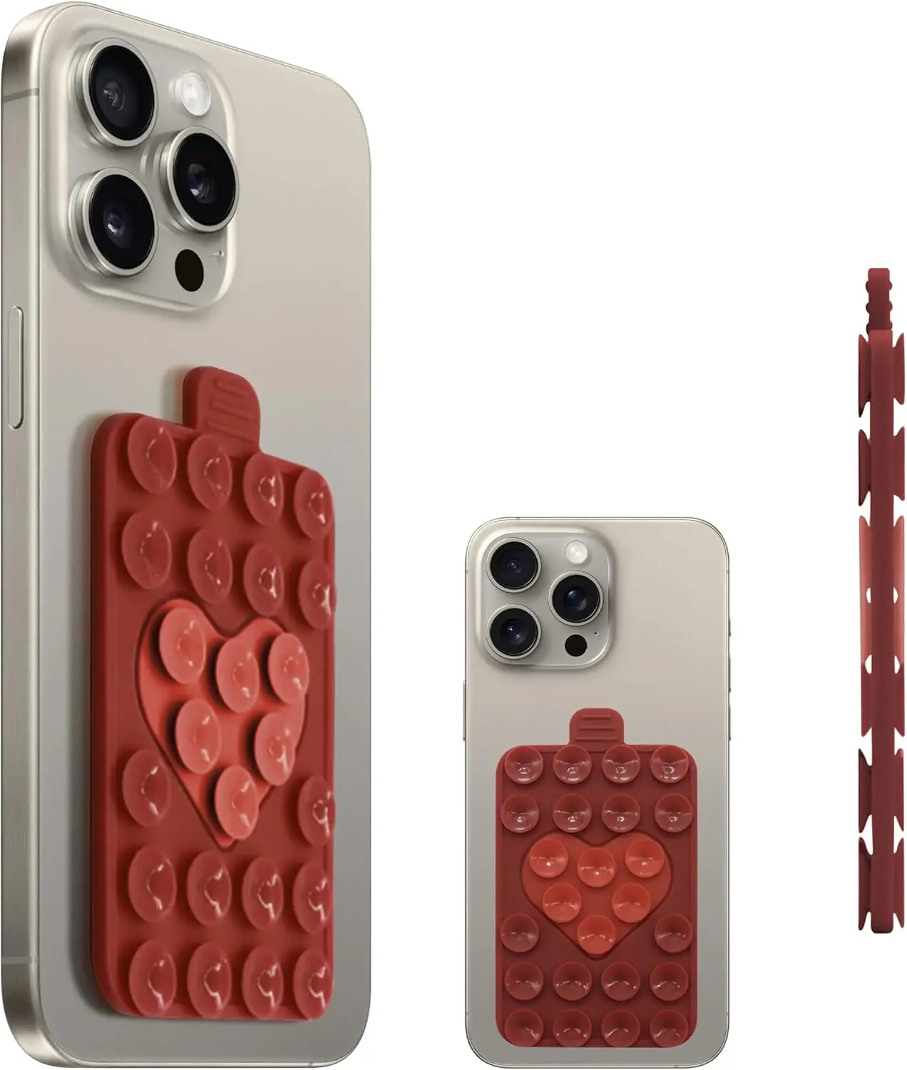 Silicon Sticky Phone Grip with Strong Suction Power Holder Removable and Reusable Suction Cup Phone Mount
