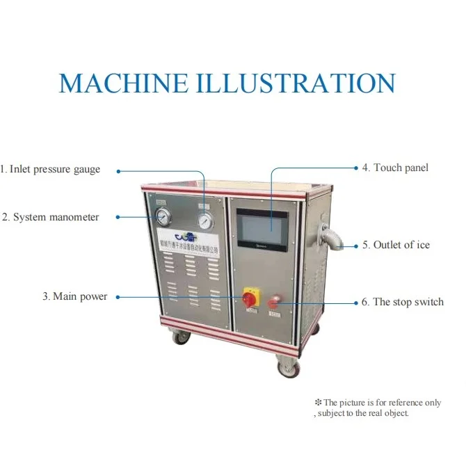 60kg/hr Dry Ice Pellet Making Machine/ Dry Ice Pelletizer Produce 3mm