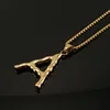 Gold single pendant-A