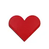 Cuore cucito rosso