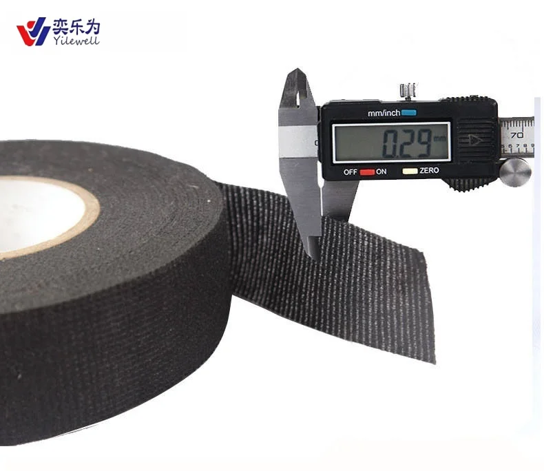 YLW Automotive Cabin Wiring Harness Acrylic Single Sided 150 Degree Heat-Resistant Masking Fiber Tape YLW-- B005 Flame Retardant harness tape