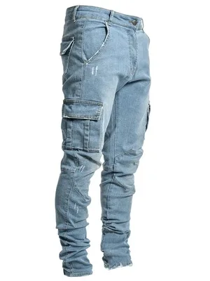 Hot Popular Solid Color Men's Casual jeans Trousers Fashion Men's Slim pants