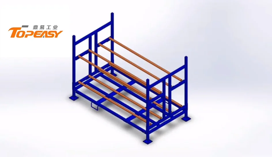Heavy Duty Metal Stackable And Foldable Warehouse Tire Rack Wholesale