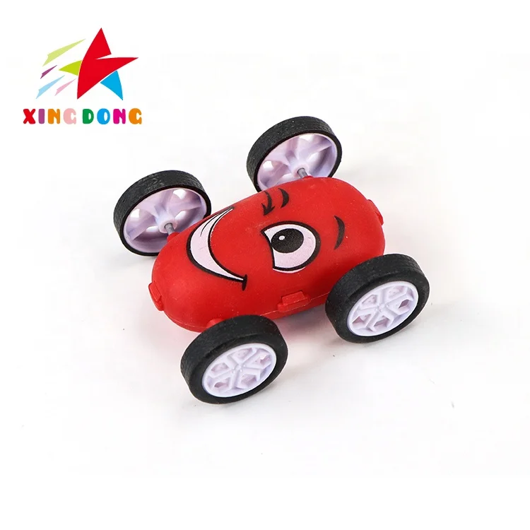 Friction Power Toys Inertia Off-Road Vehicle Car, 360 Degree Rotation Smiley face  Car Friction Vehicle Toy