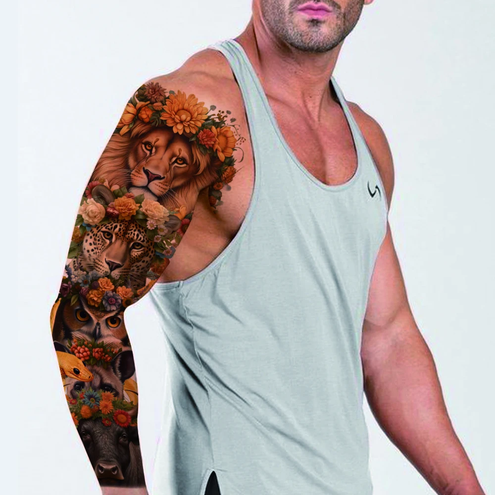 Alibaba.com: Custom 28 Sheets Large Size Full Arm Sleeve Tribal Wolf ...
