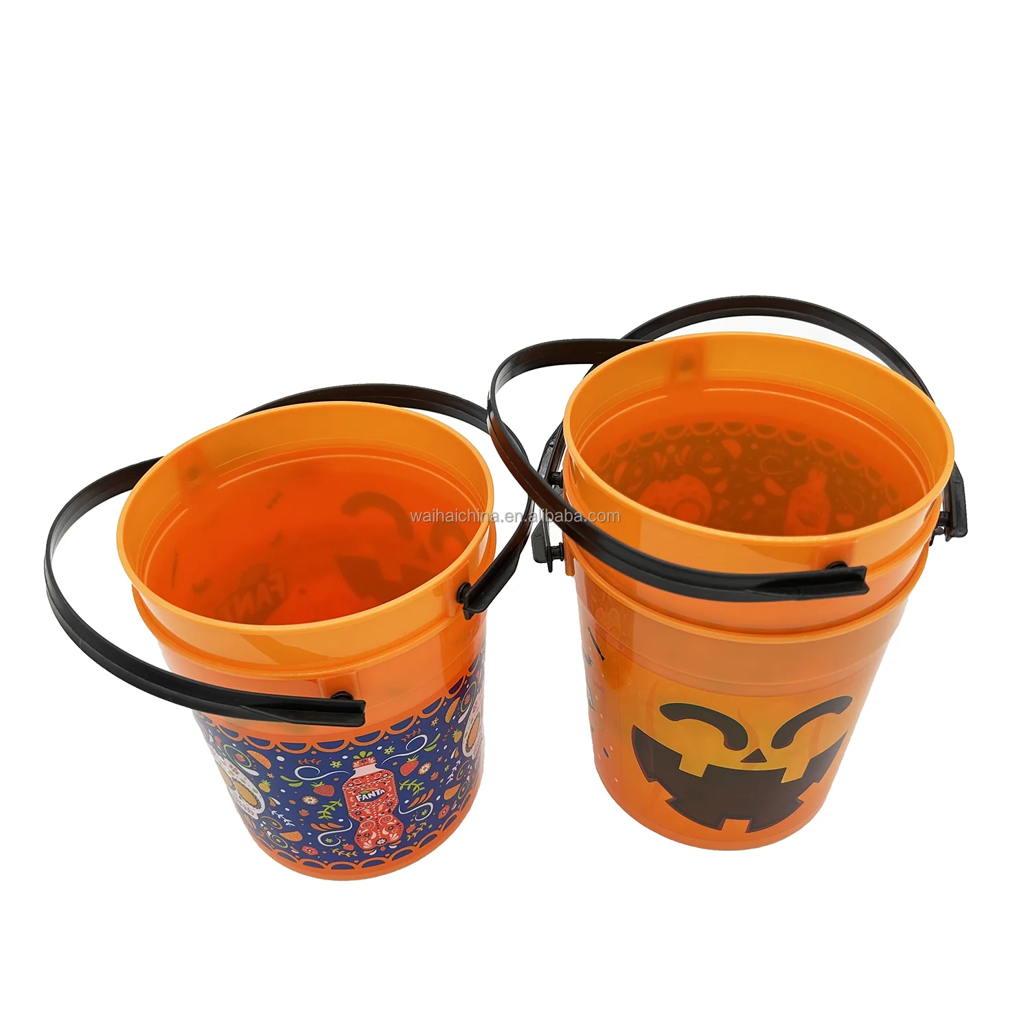 Clear Plastic Bucket With Lid And Handle Ice Cream Tub With Lids Food