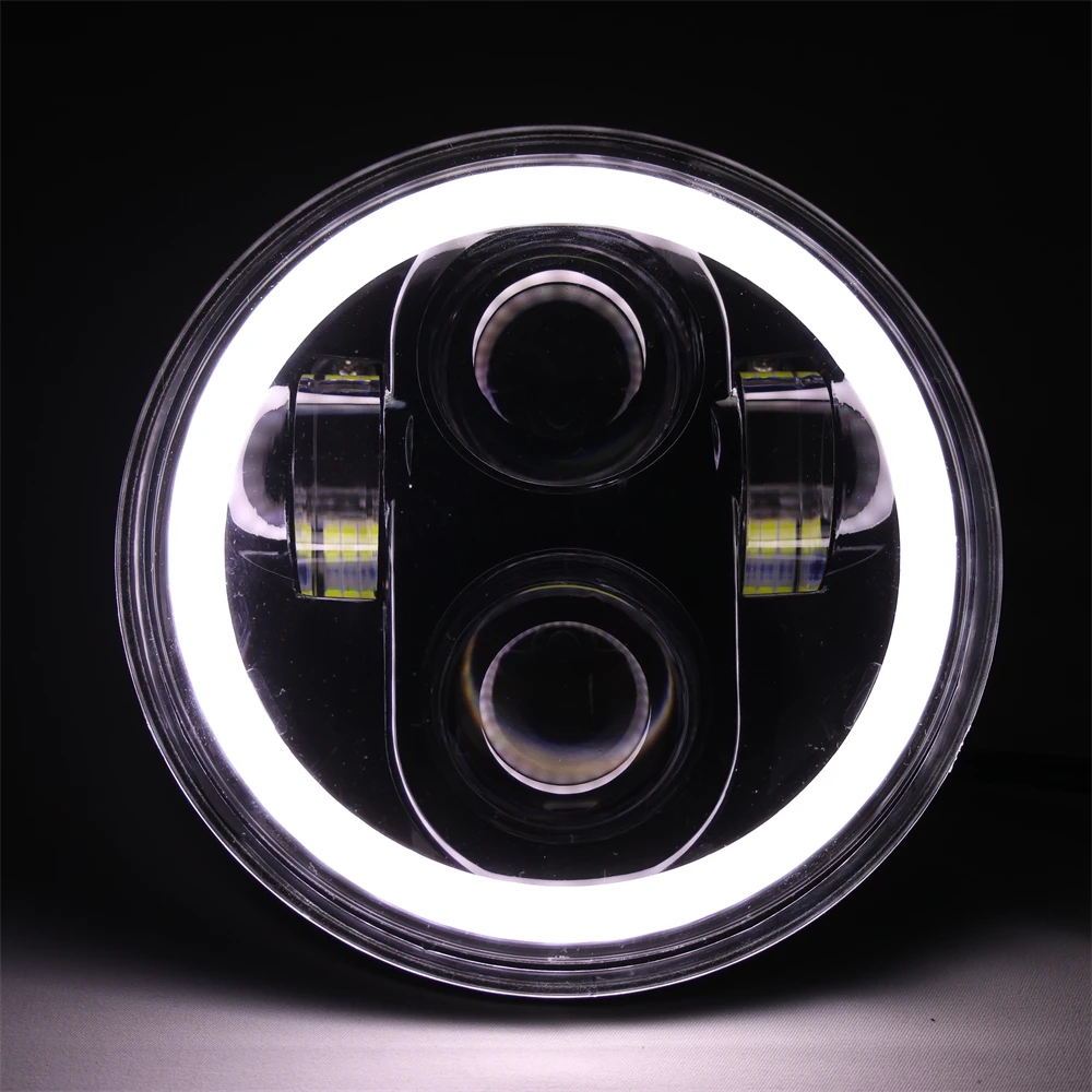 TIYPEOR Hot Wholesale 5.75Inch Universal Round LED Super Bright Headlight High/Low Beam DRL for Motorcycle for Harley 883 X48 manufacture