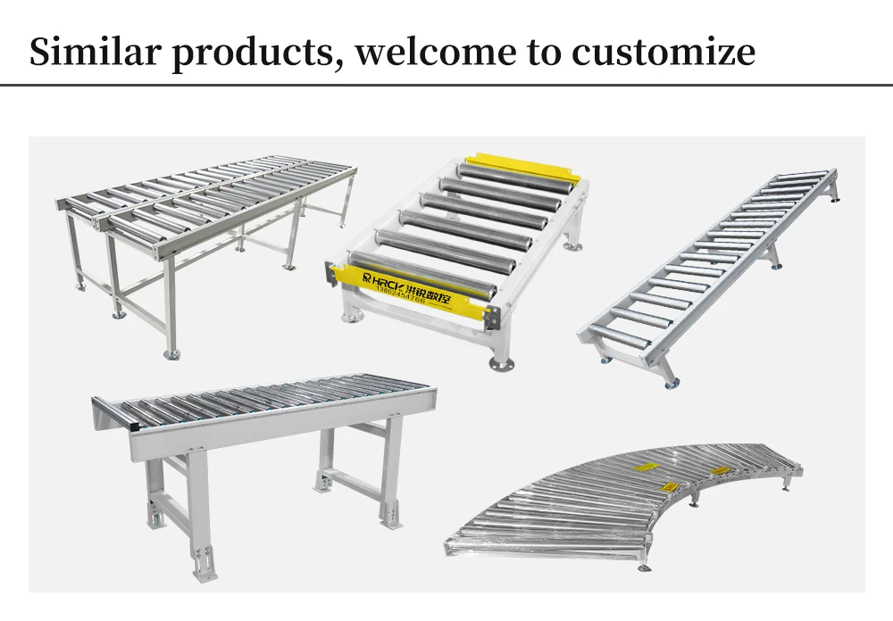 Hongrui Unpowered Roller Assembly Line Conveyor Large Load for Woodworking Logistics Warehouse OEM details