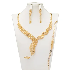 Gold-plated Copper Jewelry Set