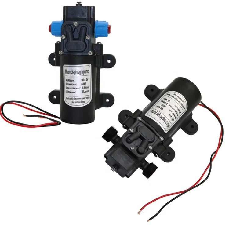 12V DC 60W Water Pump Micro Diaphragm Misting System High Pressure 18mm ...