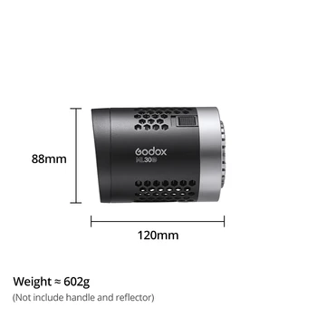Godox ML30 40W LED Light Silent Mode Portable Brightness Adjustment Support Li-ion Outdoor LED Light detail image