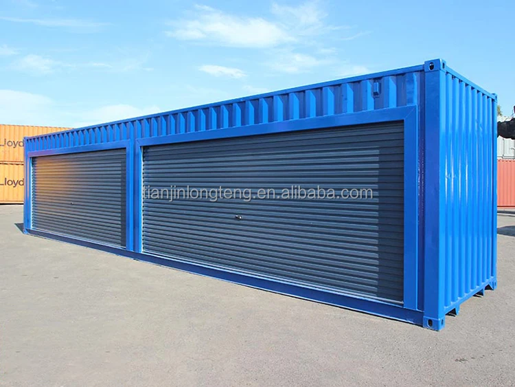 40ft Container With Roller Shutter Sides Door Opening 20ft And 40 Feet Length 40ft Portable Self