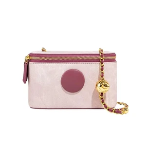 2026 Custom Guangzhou Factory Wholesale Small Vintage PU Leather Chain Bag for Women Low Price Crossbody Shoulder Autumn Winter