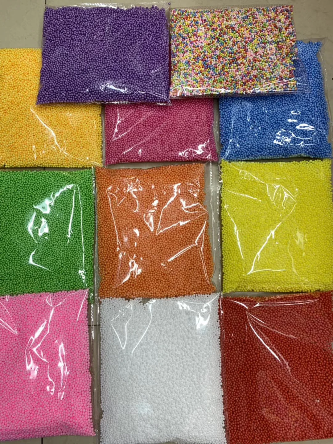 Шарики из пенопласта 2,5-3,5 мм смешанных цветов, аксессуары для снежной грязи, шарики для слайма, маленькие крошечные шарики из пенопласта для пенного наполнителя