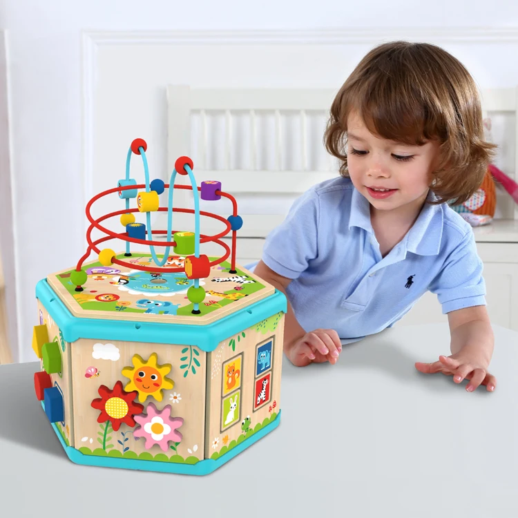 Children Educational Activity Cube Preschool Educational Toys Building ...