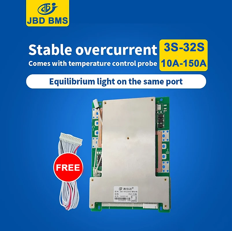 Jbd Bms 150a 7s 24 Volt Common Port With Balance And Doubletemperature