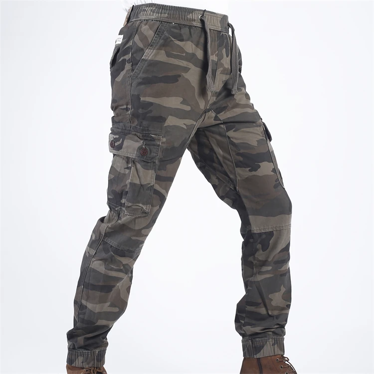 mens skinny camo joggers