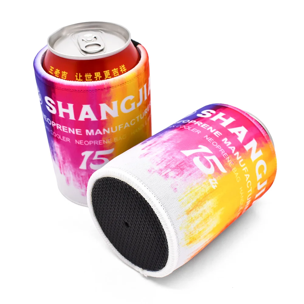 Factory 3mm Neoprene Sublimation Tube Drink Stubby Holder Can Cooler for Beer Can with OEM Logo Portable Waterproof