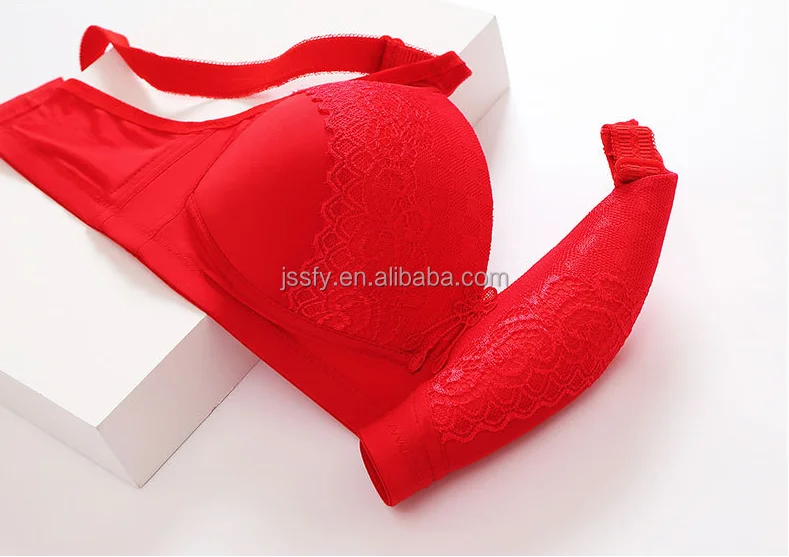 Z155 Wholesale Seamless Lace Women Lingerie Underwear Adjusted Straps Sexy Gather Big Cup Bra 