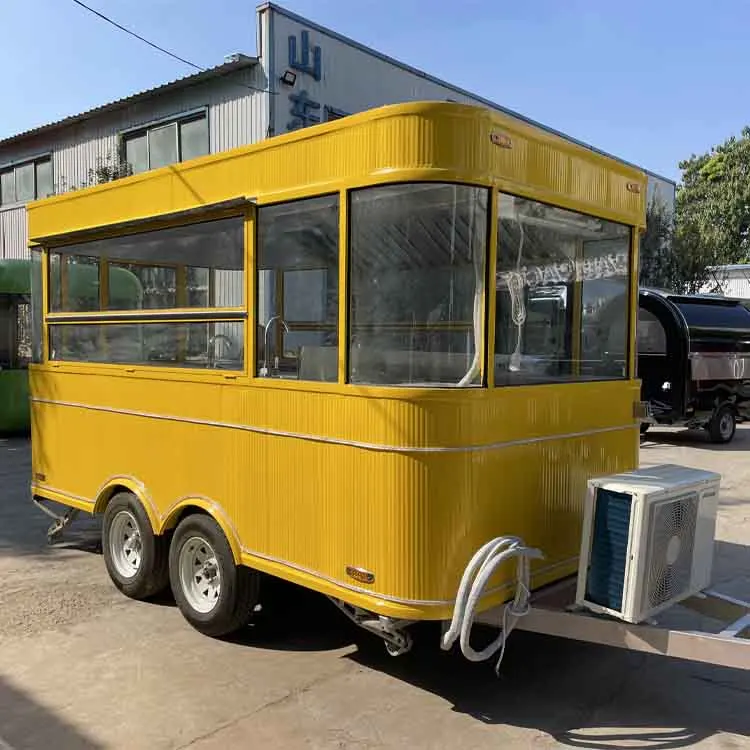 Best Designed Mobile Food Truck Full Kitchen Food Court Van Fast Food Van For Sale supplier