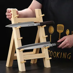 Японский нож сашими, деревянный держатель, кухонная стойка, 5 ярусов, деревянная витрина для ножей