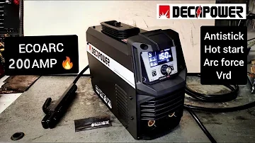 Decapower ECOARC 200A Amps Inverter MMA Stick Arc Welding Machine for Steel Materials