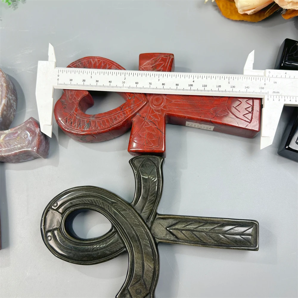 Wholesale High Quality Large Size Obsidian Anka Cross