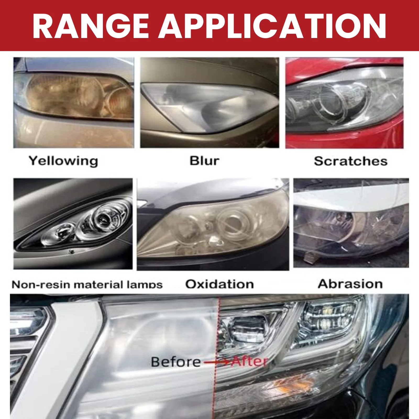 Car Lamp Shade Scratches And Stains Polishing Turn New Brightening