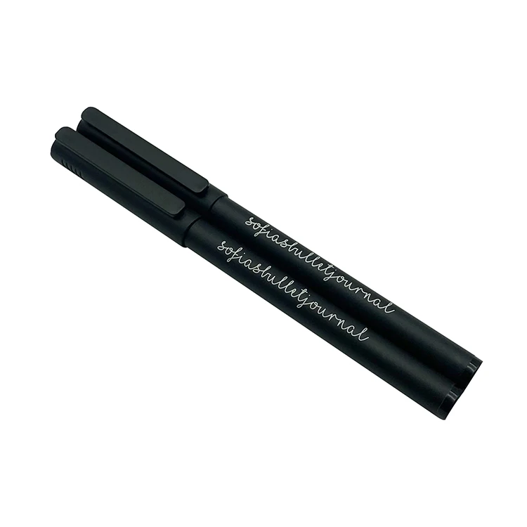 Factory Custom Black Fineliner Pen Set 3.0 Brush Fine Liner Nibs Skyglory Marker 0.2 0.4 0.6 1.0 mm Tips Drawing Pen for Journal