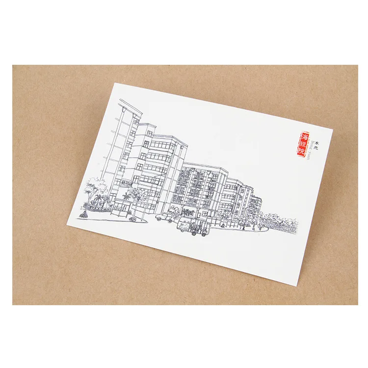 Роскошная индивидуальная печать размером 4x6 красочная открытка визитных карточек