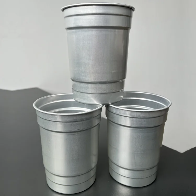 China Factory Wholesale Bar Barware Accessories 500Ml 16Oz Recyclable  Aluminum Cups Food Safe