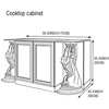170*90*90 cm Cooktop Cabinet